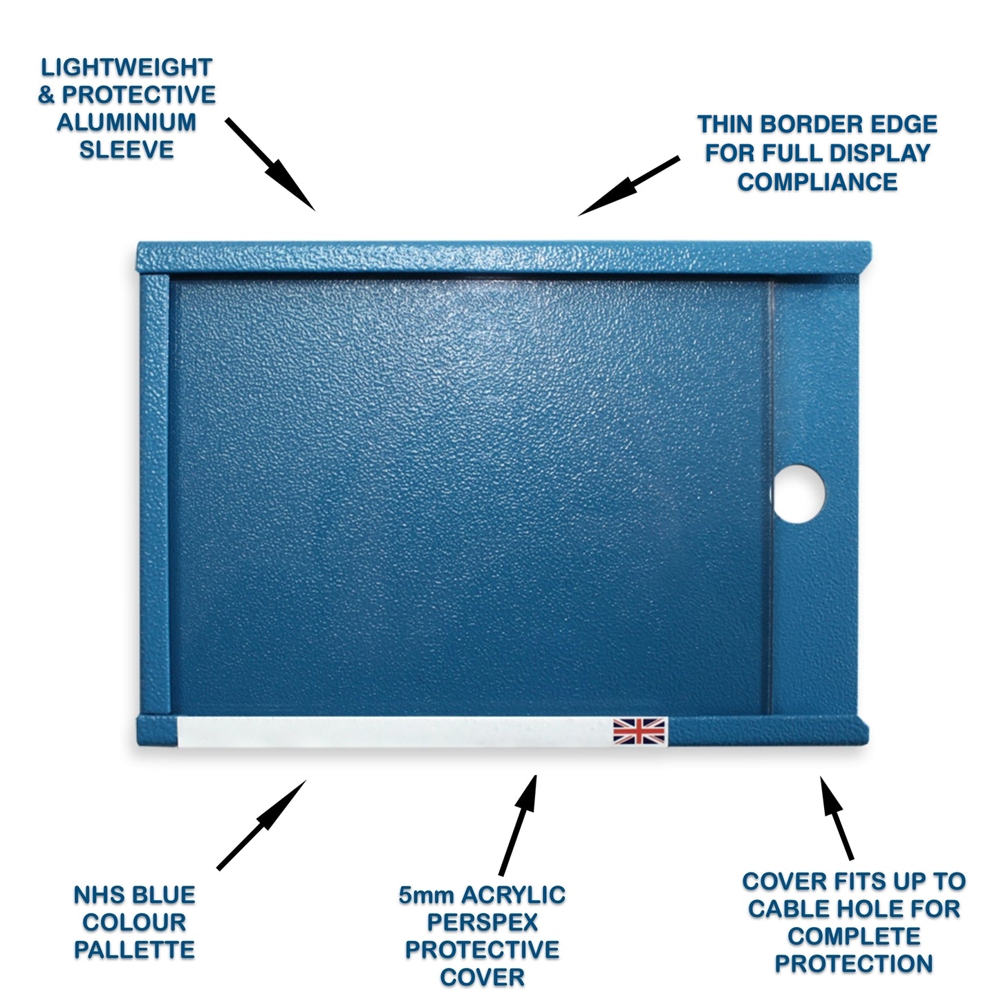 Single Blue Badge Protector/Clock/key Bundle