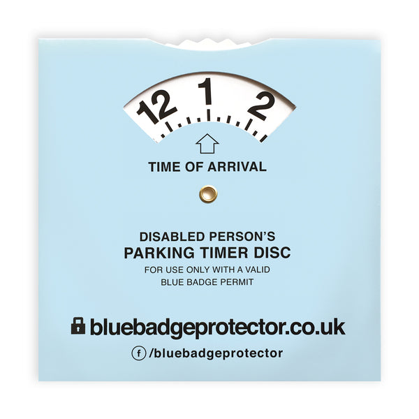 Disabled Parking Permit Timer Clock Blue Badge Protector