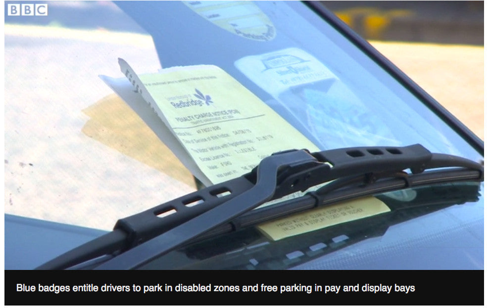blue badge holder