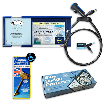 Double Blue Badge Protector & Radar Key Bundle