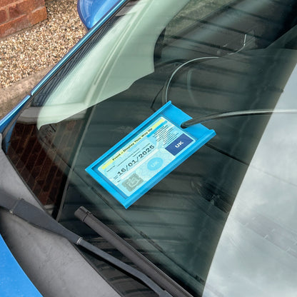 Single Blue Badge Protector/Clock Bundle