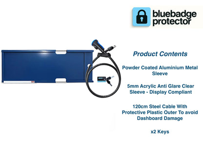 Large Blue Badge Protector