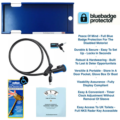 Double Blue Badge Protector & Radar Key Bundle