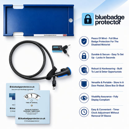 Double Blue Badge Protector Anti Theft Security Device