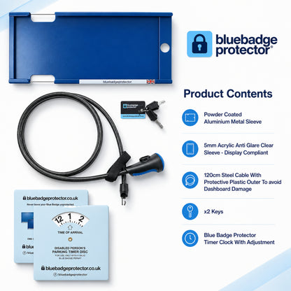 Double Blue Badge Protector Anti Theft Security Device