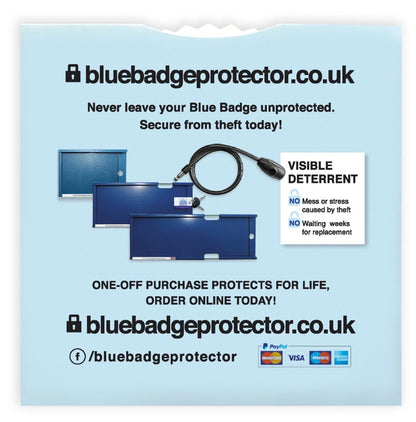 Blue Badge Protector Disabled Parking Timer Clock