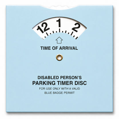 Single Blue Badge Protector Anti Theft Security Timer Clock Bundle Set