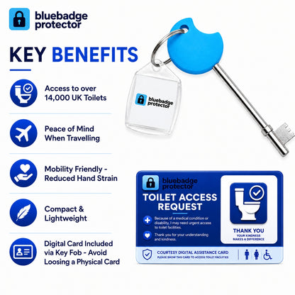 NKS RADAR KEY Twin Pack & Digital Access Card For Disabled Toilet Bathroom Door