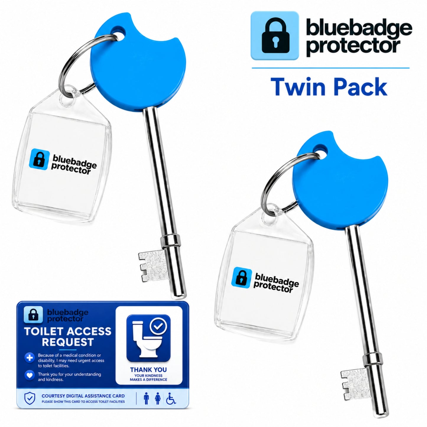 NKS RADAR KEY Twin Pack & Digital Access Card For Disabled Toilet Bathroom Door