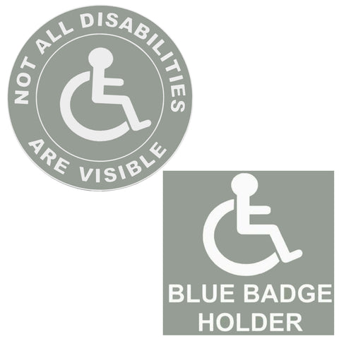 Blue Badge Driver Sticker Bundle