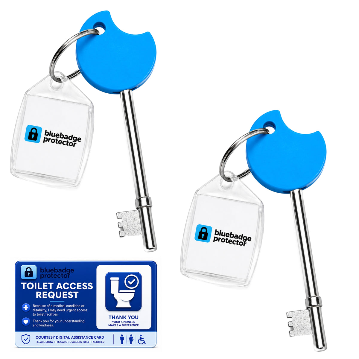 NKS RADAR KEY Twin Pack & Digital Access Card For Disabled Toilet Bathroom Door