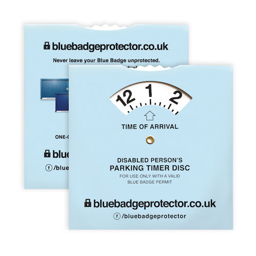 Blue Badge Protector Disabled Parking Timer Clock